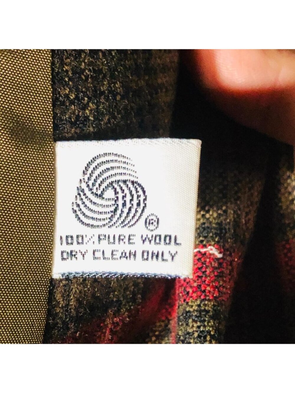 Sports Galore blazar plaid brown black pockets button wool medium bust 18" READ - Picture 6 of 12